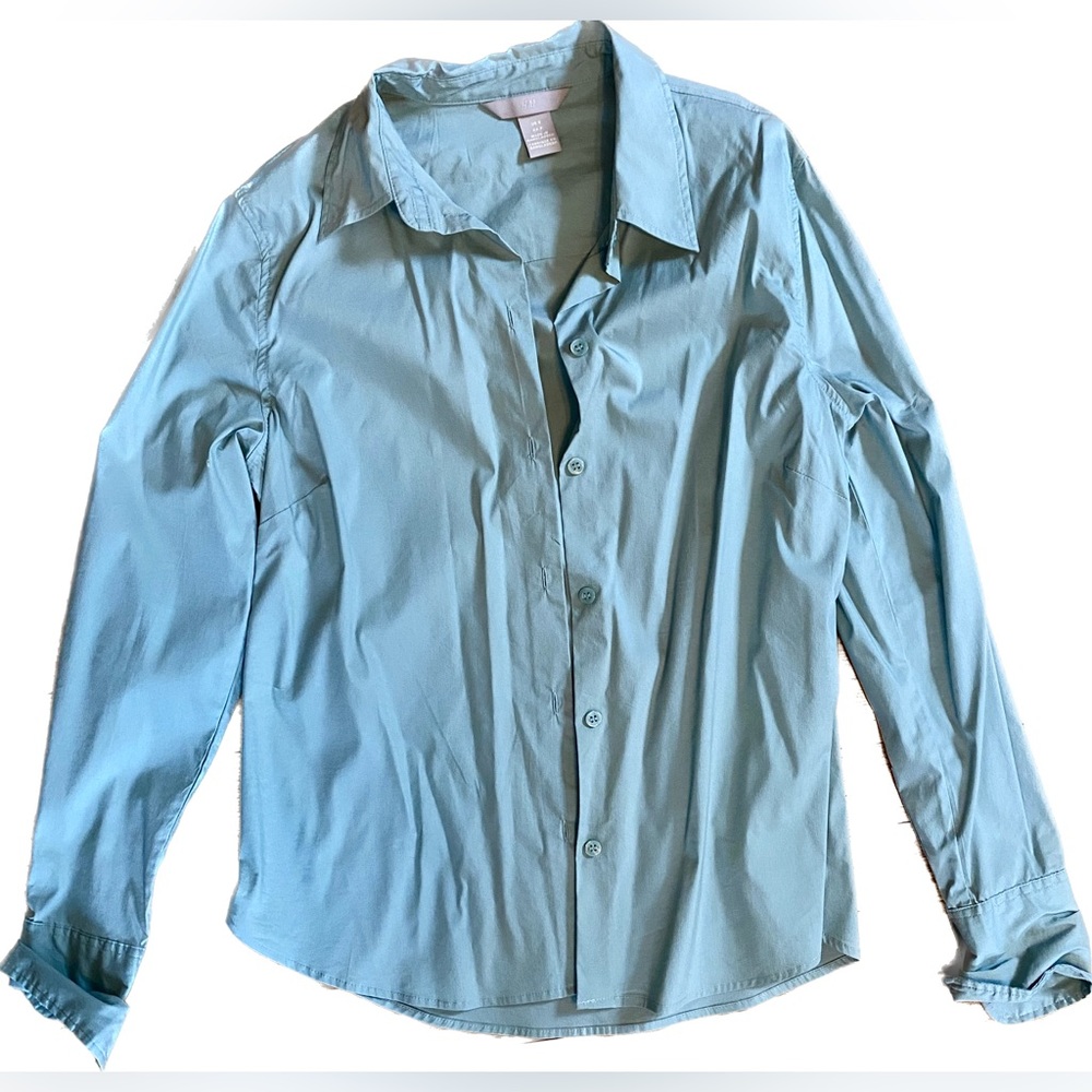 Light Blue Button Up Long Sleeve Dress Shirt